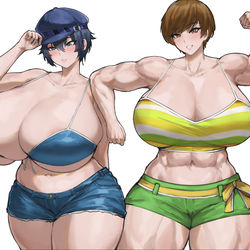 This is a pixiv picture whose title is Naoto Shirogane & Chie Satonaka.