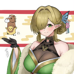 This is a pixiv picture whose title is ゼーヴェン(正月).