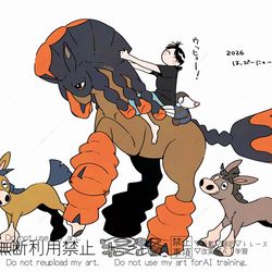 This is a pixiv picture whose title is ポケモンちゃんと一緒シリーズ【２】.