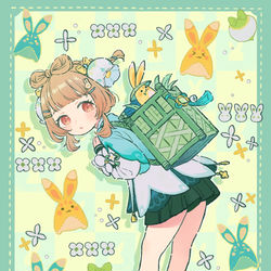 This is a pixiv picture whose title is 【原神】ヨォーヨちゃん新スキン.