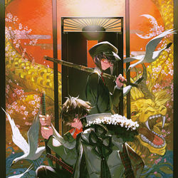 This is a pixiv picture whose title is 華.