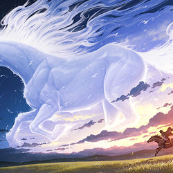 This is a pixiv picture whose title is 午.