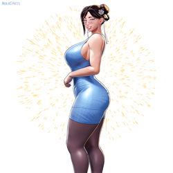 This is a pixiv picture whose title is [SF] Chun-Li Dress.