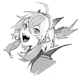 This is a pixiv picture whose title is 2025モノクロ朱鷺子.