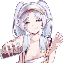 This is a pixiv picture whose title is Barista Frieren.