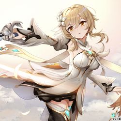 This is a pixiv picture whose title is 新衣装の蛍 | Lumine Skin.