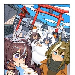 This is a pixiv picture whose title is 初詣.