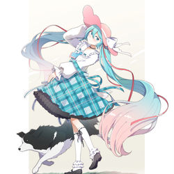 This is a pixiv picture whose title is ミクキャンバス2.