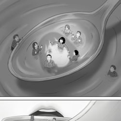 This is a pixiv picture whose title is 【胃カメラ看護師】レミを食べる方法 第5話.