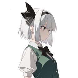 This is a pixiv picture whose title is Konpaku Youmu.