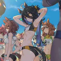 This is a pixiv picture whose title is ウマ陸上部2.