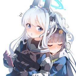 This is a pixiv picture whose title is ミヤコに甘えるミユ.