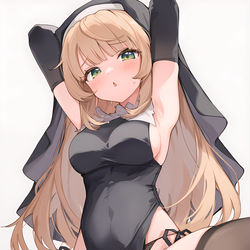 This is a pixiv picture whose title is uimmシスター♥.