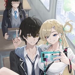 This is a pixiv picture whose title is ツーショット.