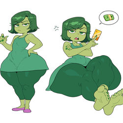 This is a pixiv picture whose title is 🟢💅💵.