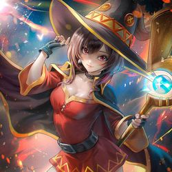 This is a pixiv picture whose title is めぐみん / Megumin.