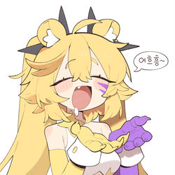 This is a pixiv picture whose title is 떡 주세요.