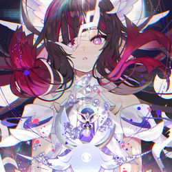 This is a pixiv picture whose title is 『月は再び昇る』.