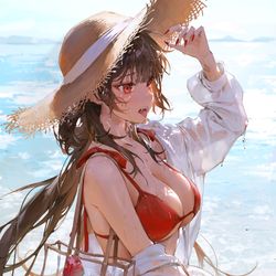 This is a pixiv picture whose title is 🥵.