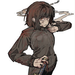 This is a pixiv picture whose title is 거미집 가출 료슈.