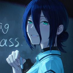 This is a pixiv picture whose title is 夜　学校.