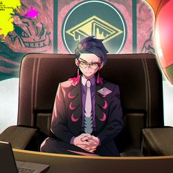 This is a pixiv picture whose title is サビ組ボス　カラスバ.