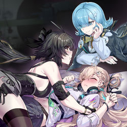 This is a pixiv picture whose title is “果然如传闻所言。啊，请继续，别在意我”.