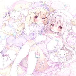 This is a pixiv picture whose title is 🦄🍭🐑🫧.