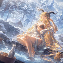 This is a pixiv picture whose title is ❄️.