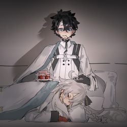 This is a pixiv picture whose title is 😌.