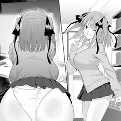 This is a pixiv picture whose title is 二乃ネットカフェ.