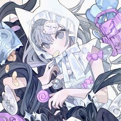 This is a pixiv picture whose title is 孤独同盟.