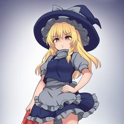 This is a pixiv picture whose title is 魔理沙ちゃんはなぜ怒っている??.