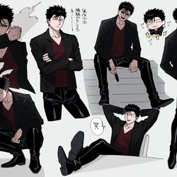 This is a pixiv picture whose title is ほぼ島崎.