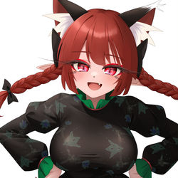 This is a pixiv picture whose title is 微笑みお燐ちゃん.