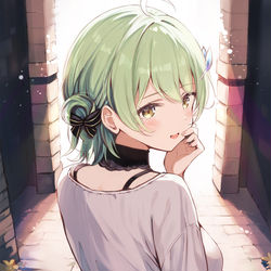 This is a pixiv picture whose title is 王妃様と散歩.