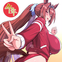 This is a pixiv picture whose title is 2026🐎.