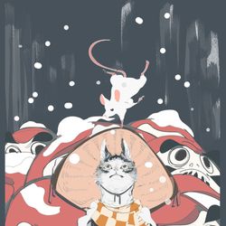 This is a pixiv picture whose title is しんしんと.