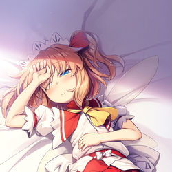 This is a pixiv picture whose title is 寝そべりサニー.