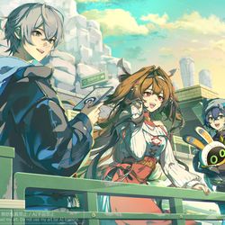 This is a pixiv picture whose title is Happy New Year 2026.