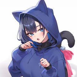 This is a pixiv picture whose title is Hoodie Kronii.