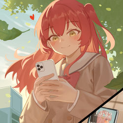 This is a pixiv picture whose title is 待ち合わせ.