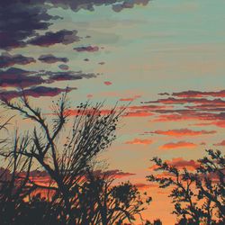 This is a pixiv picture whose title is Sunset.