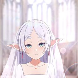 This is a pixiv picture whose title is ウエディングフリーレン.