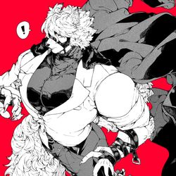 This is a pixiv picture whose title is ライカンさん！.