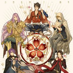 This is a pixiv picture whose title is 刀剣乱舞11周年.