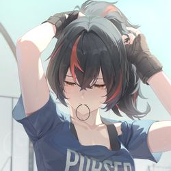 This is a pixiv picture whose title is 朱鳶.