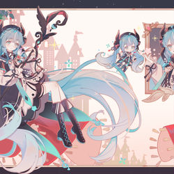 This is a pixiv picture whose title is magic.