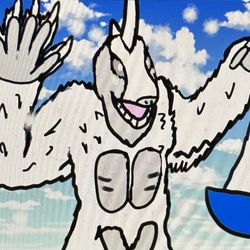 This is a pixiv picture whose title is ㊗️スノーゴン❄️.