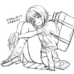 This is a pixiv picture whose title is 平成ギャルかすみん下描き.